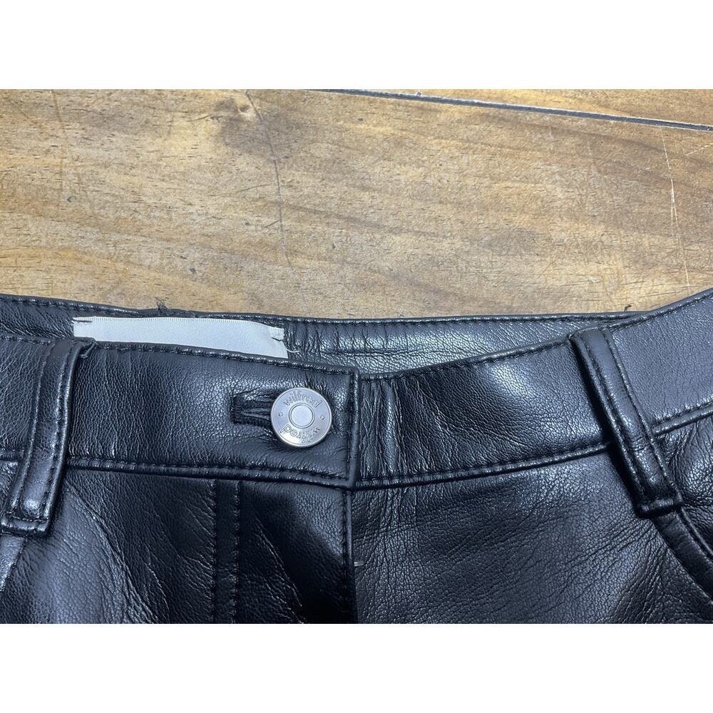 Aritzia The Melina Wilfred Size 4 Black Vegan Faux Leather High Rise Pants - Picture 4 of 10